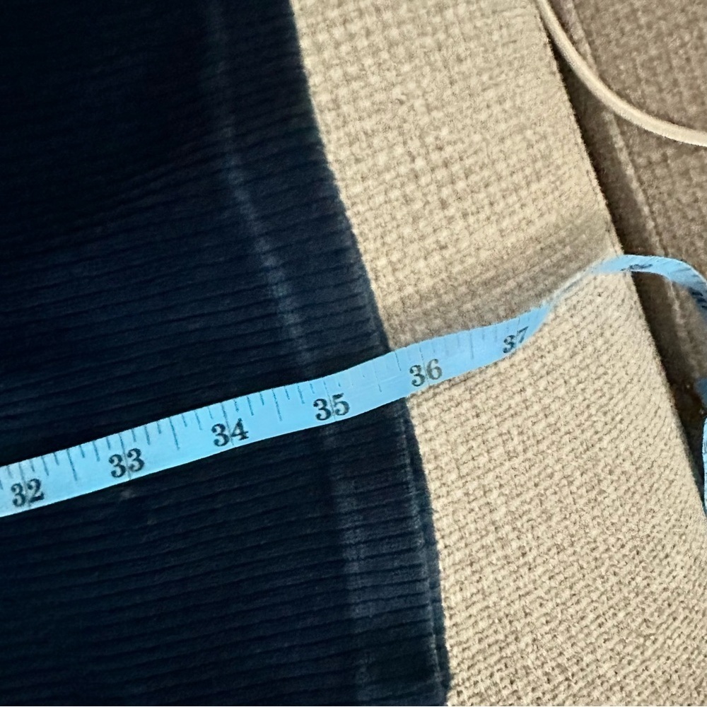 Goddess Navy Ribbed Pants size 4-6 - Picture 8 of 10